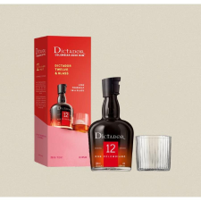  Dictador 12 éves rum ajándékcsomag 1 pohárral (0,7L / 40%) rum