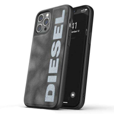 Diesel Moulded Case Bleached Denim iPhone 12/12 Pro szürke/fehér tok mobiltelefon kellék