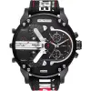  Diesel Mr. Daddy 2.0 DZ7433 férfi karóra, 57 mm fekete tok, kronográf