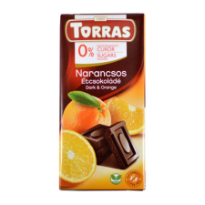 Diet Torras táblás narancsos étcsokoládé hozzáadott cukor nélkül - 75g reform élelmiszer
