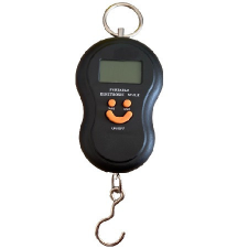  Digitális horgász-, poggyász mérleg 50 kg - Fekete - MS-286 horgászkiegészítő