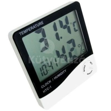  Digitális időjárás állomás hőmérő hőmérséklet páratartalom mérő asztali óra időjárásjelző