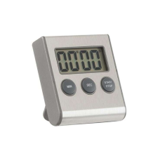  Digitális Konyhai Időzitő, LCD kijelzővel, mágneses hátlappal, asztali támasztóval, ezüst konyhai eszköz