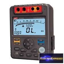 Digitális szigetelési ellenállás mérő UNI-T UT513A 5kV, USB mérőműszer