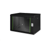 Digitus 7U 19" fali rackszekrény fekete (DN-19 07-U-SW) (DN-19 07-U-SW) - Rack szekrény