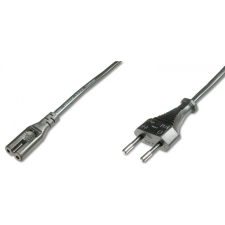 Digitus AK-440104-018-S 230V Hálózati tápkábel 1.8m - Fekete kábel és adapter