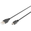 Digitus Anschlusskabel USB2.0/A -> miniB  St/St 1.0m schwarz (DB-300130-010-S)