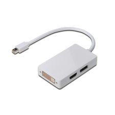 Digitus Assmann DisplayPort splitter cable, miniDP - DP+HDMI+DVI (AK-340509-002-W) audió/videó kellék, kábel és adapter