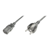 Digitus Assmann Power Cord, CEE 7/7 (Typ-F) - C13 1,8m Black (AK-440101-018-S)