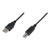 Digitus Assmann USB connection cable, type A - B 3m Black (AK-300102-030-S)