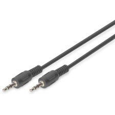 Digitus Audio-Anschlusskabel, Stereo, 1,5m, schwarz (AK-510100-015-S) kábel és adapter