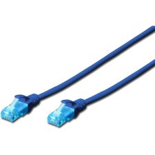 Digitus cat5e u/utp pvc 10m kék patch kábel kábel és adapter