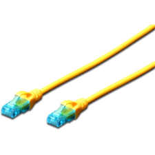 Digitus cat5e u/utp pvc 3m sárga patch kábel kábel és adapter