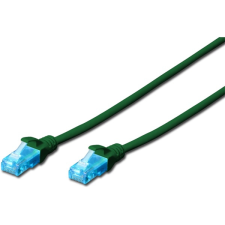Digitus CAT5e U/UTP PVC 3m zöld patch kábel kábel és adapter