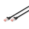 Digitus CAT6 S-FTP LSZH 0,25m fekete patch kábel (DK-1644-0025/BL)