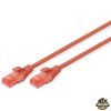 Digitus CAT6 U/UTP LSZH 0,5m piros patch kábel