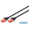 Digitus CAT6 U/UTP LSZH 10m fekete patch kábel