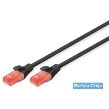 Digitus CAT6 U/UTP LSZH 10m fekete patch kábel kábel és adapter