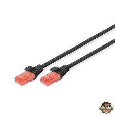 Digitus CAT6 U/UTP LSZH 2m fekete patch kábel kábel és adapter