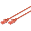 Digitus CAT6 U/UTP LSZH 3m piros patch kábel