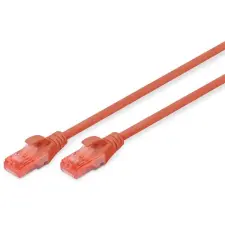 Digitus CAT6 U/UTP LSZH 3m piros patch kábel kábel és adapter