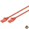 Digitus CAT6 U/UTP LSZH 3m piros patch kábel