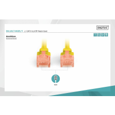 Digitus CAT6 U-UTP Patch Cable 0,25m Yellow kábel és adapter