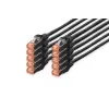 Digitus CAT 6 S-FTP Patch Cable 1m Black (10db) DK-1644-010-BL-10
