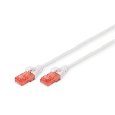 Digitus CAT 6 U/UTP Patchkabel - LSZH, 5m, weiß (DK-1617-050/WH) kábel és adapter
