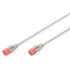 Digitus CAT 6 U/UTP Slim Patchkabel, 15m, grau (DK-1617-150S) kábel és adapter