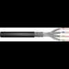 Digitus CAT 7 S-FTP outdoor installation cable, 1200 MHz PE, inner Fca (PE), AWG 23/1, 100 m, sx, black (DK-1741-V-1-OD)