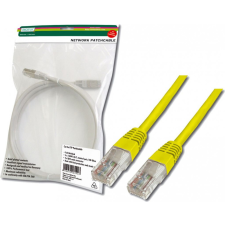 Digitus DK-1511-010/Y UTP patch kábel CAT5e 1m sárga kábel és adapter