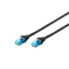 Digitus DK-1512-100/BL CAT5e U/UTP Patch kábel 10m - Fekete