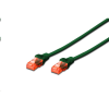 Digitus DK-1612-030/G U/UTP patch kábel CAT6 3m zöld (DK-1612-030/G) - UTP