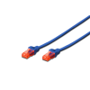 Digitus DK-1617-010/B U-UTP CAT6 Patch kábel 1m - Kék