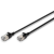 Digitus DK-1632-A-010S-BL RJ45 Hálózati kábel, patchkábel CAT 6A F/FTP 1 m Fekete Színkódolt, Árnyékolt, Többeres, törésgátlóval 1 db (DK-1632-A-010S-BL)