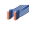 Digitus DK-1644-050-B-10 CAT 6 Patch kábel 5 m Kék 10-es csomag