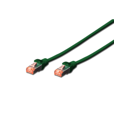 Digitus DK-1644-A-005/G CAT 6A Patch kábel 0.5 m Zöld kábel és adapter