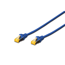 Digitus DK-1644-A-010/B CAT 6A Patch kábel 1M Kék kábel és adapter