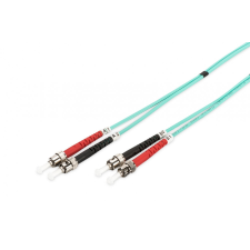 Digitus DK-2511-03/3 száloptikás kábel 3 M ST I-VH OM3 Blue kábel és adapter