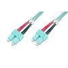 Digitus DK-2522-05/3 Fiber Optic Multimode patch kábel SC / SC OM3 5m türkiz (DK-2522-05/3)