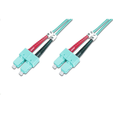 Digitus DK-2522-05/3 Fiber Optic Multimode patch kábel SC / SC OM3 5m türkiz (DK-2522-05/3) kábel és adapter