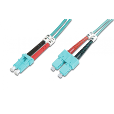  Digitus DK-2532-01/3 száloptikás kábel 1 M LC SC I-VH OM3 Blue kábel és adapter
