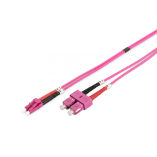 Digitus DK-2532-10-4 száloptikás kábel 10 M I-VH OM4 Violet kábel és adapter