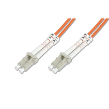Digitus DK-2533-01 optikai patch kábel LC Duplex 1m - Narancssárga kábel és adapter