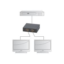 Digitus DS-46304 HDMI UltraHD 4K, 2-port splitter hosszabbító, elosztó