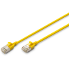 Digitus F/FTP CAT 6A RJ45 Patch kábel 5m - Sárga (DK-1632-A-050S-Y)