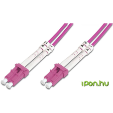 Digitus Fiber Optic LC Összekötő Lila 10m DK-2533-10-4 kábel és adapter