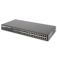 Digitus Gigabit Ethernet PoE+ Injector Hub, 802.3at, 10G hub és switch