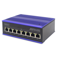 Digitus Industrial 8-Port Gigabit PoE Switch hub és switch